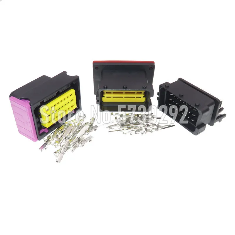 

24P 24 Way FCI 211PC249S0005 HCCPHPE24BKA90F 211PL249S0023 Car Connector Automobile ECU PCB Plug Black Socket