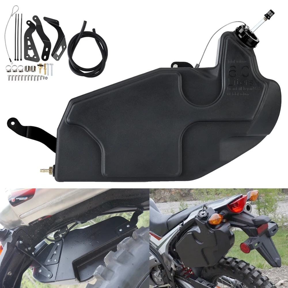 

6L / 1.58 Gallon Auxiliary Gas Fuel Tank Reserve Fuel Tank Fits For Honda CRF 250L / CRF250L Rally / ABS 2017 2018 2019 2020