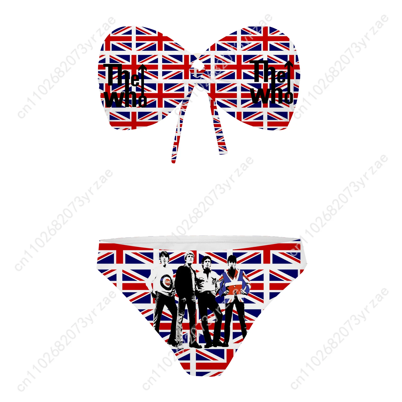 The Who Strapless Swimsuit Womens Bathing Suits Fashion Personalized Swimwear Pool Party Beach Sexy Bikini Customized Beachwear