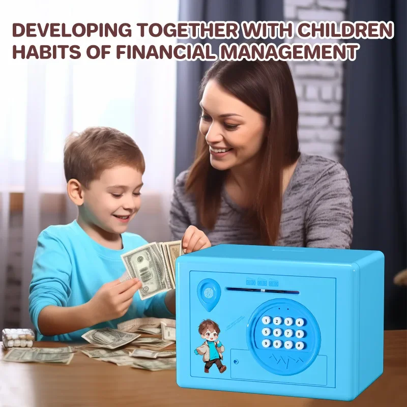 Tirelire électronique pour enfants, tirelire pour pièces de monnaie, banque pour enfants, argent réel, jouets pour les 6-13 ans