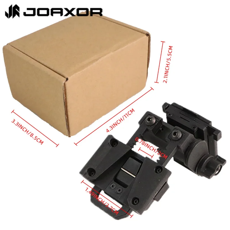 JOAXOR L4G24 Plastic NVG Night Vision Mounting Base Airsoft Helmet Paintball Accessory for PVS15 PVS18 GPNVG18