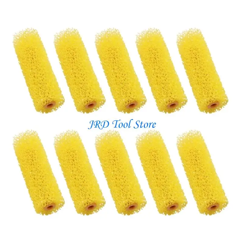 A2UD Sponge Cleaning Rollers Ergonomic 4inch Roller Brush Foam Paint Roller for Tile Glass Plastic Surfaces Maintenance