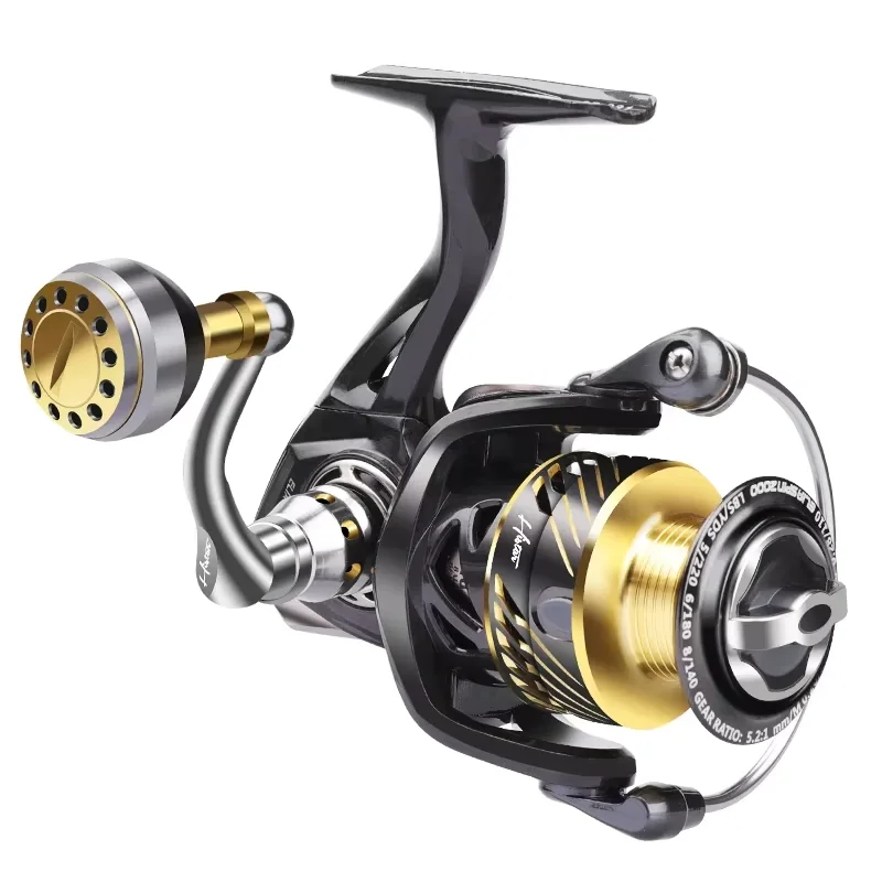 

Spinning Reel High Intensity 1000-4000 Type Casting Reel Fishing 5.2:1 Saltwater Metal Spool Fishing Reel
