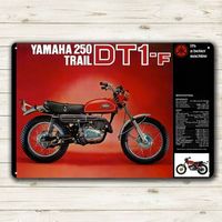 Dt1-F 250 Trail Motorcycle Metal Poster Collectable Tin Sign 20x30cm-aluminum