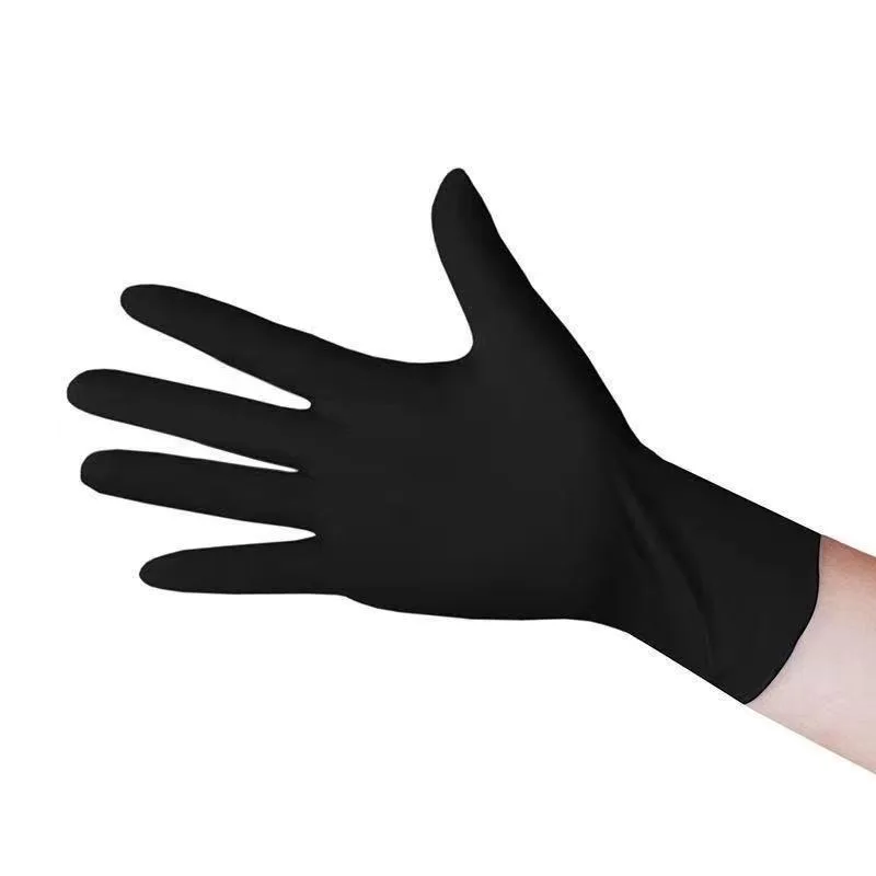 100/50/10PCS Disposable Black Nitrile Gloves For Household Cleaning Work Safety Gardening Gloves Kitchen Cooking Tools