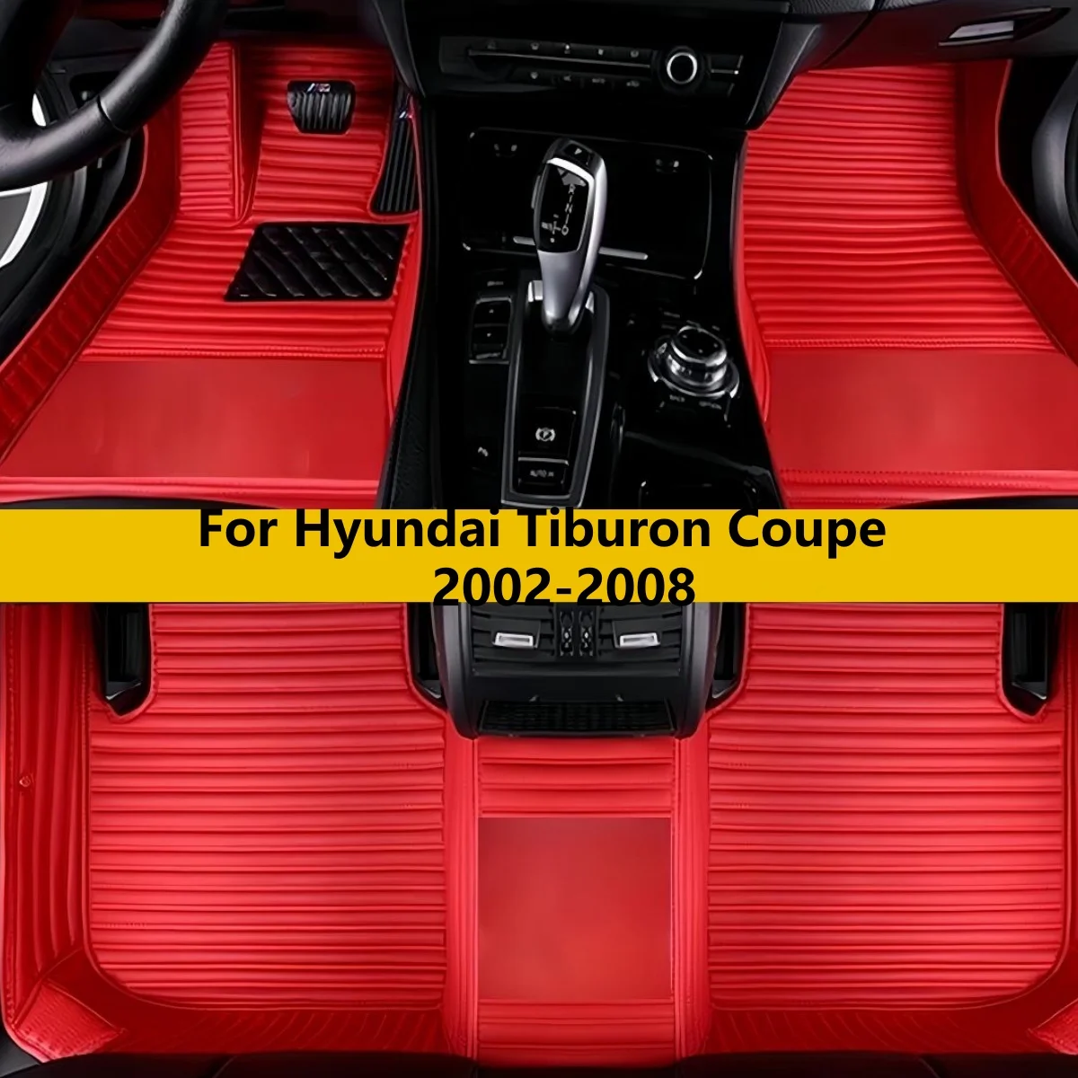 

Автомобильные коврики для Hyundai Tiburon Coupe 2002-2008 годов, кожаные, полный комплект, коврики для ног, ковровые покрытия.