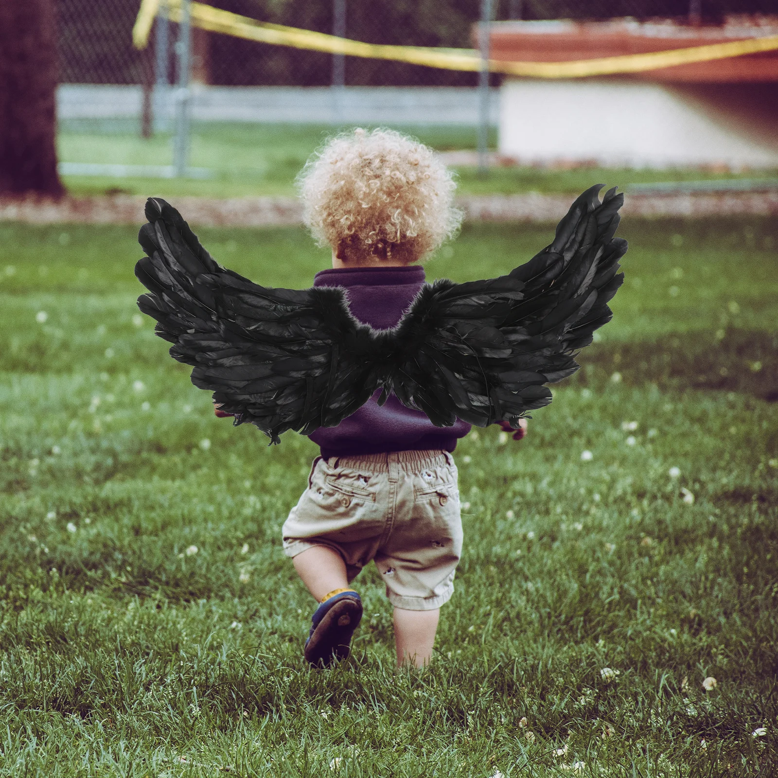 ملحق جناح Angel Plumage خفيف الوزن للنساء زي الحفلات وديكور أداء المسرح للهالوين #3