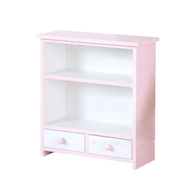 Etagere-rose-en-bois-massif-disponible-presentoir-de-reve-rose-casier-en-bois-massif-pour-fille-rose-decoration-de-salon