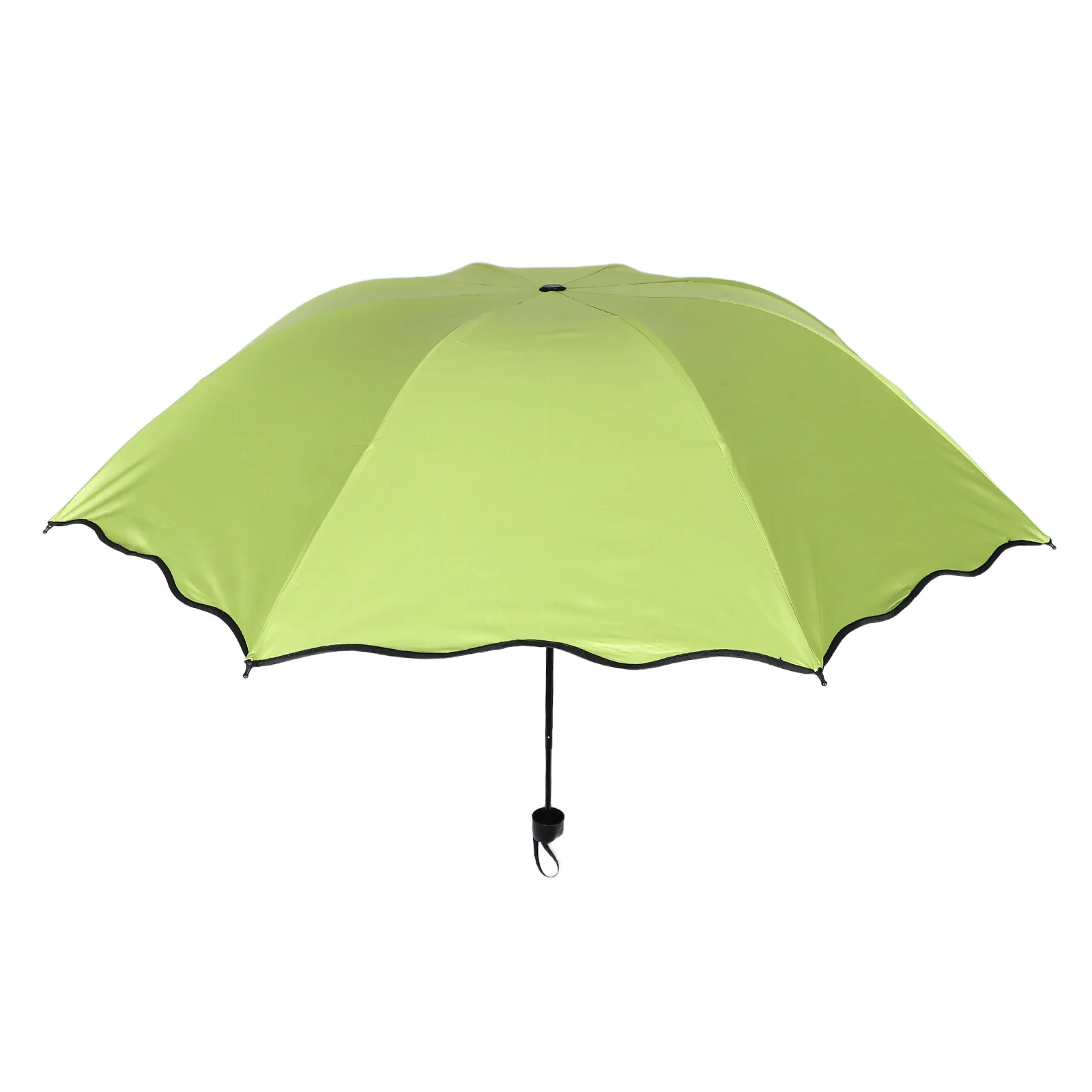 

Portable Folding Umbrella with Water-Revealed Floral Pattern Uv Protection Compact Travel Rain Sun Shield Korean Aesthetic