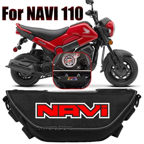 Bolsa de herramientas para accesorios de motocicleta Honda Navi 110, bolsa impermeable y a prueba de polvo, práctica bolsa de viaje para manillar