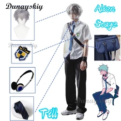 Alien Stage Till Anime Cosplay Costume Wig Prop School Uniform Clothing Holloween Party Show RolePlay Set Customized
