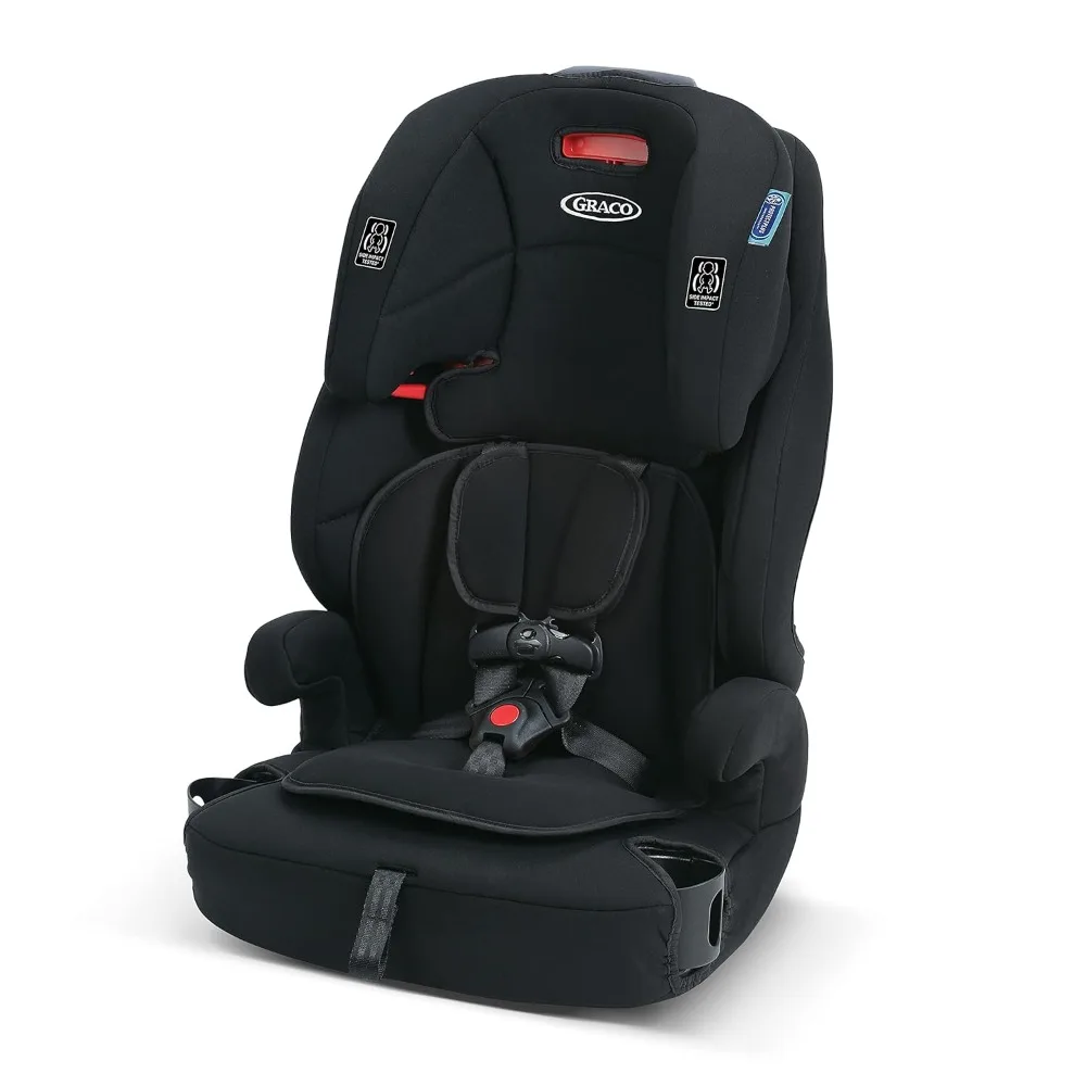 

Tranzitions 3-in-1 Harness Booster Car Seat, Forward Facing Car Seat, Highback, to Backless Booster, Black