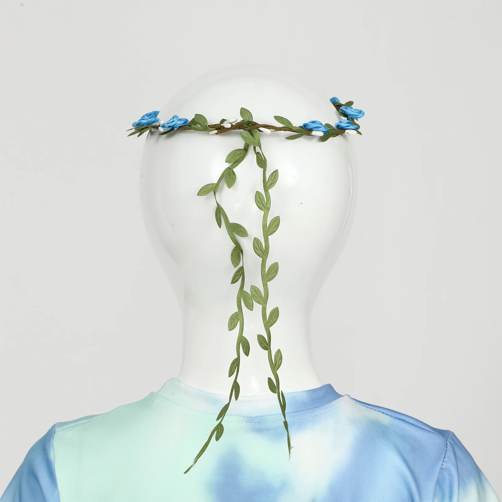 4 szt. Dziewczęcy strój na Halloween, przebranie na przedstawienie, kostium wróżki, spódniczka z siateczki, różdżka wróżki, girlanda i uszy elfa, zestaw wróżki