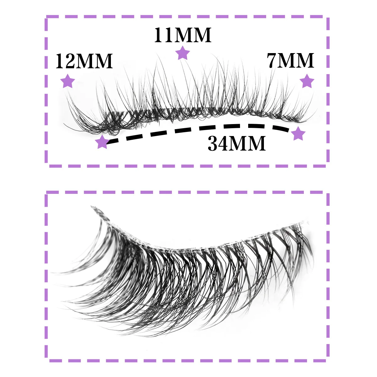 YSDO False Eyelashes 10 Pairs Strip Dramatic Fake Lashes Natural Long Mink Lashes Full Eye yelash Extension Makeup Faux Cils