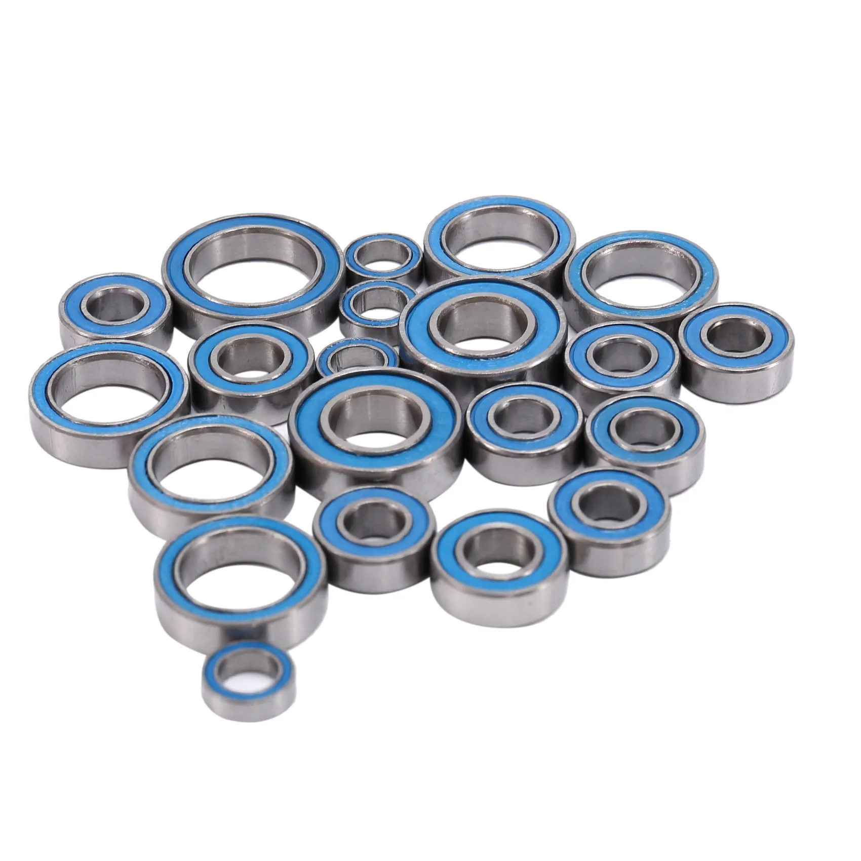 21 pçs kit de rolamento selado para traxxas slash 4x4 vxl ferrugem stampede hq727 remo 1/10 rc carro atualização peças acessórios