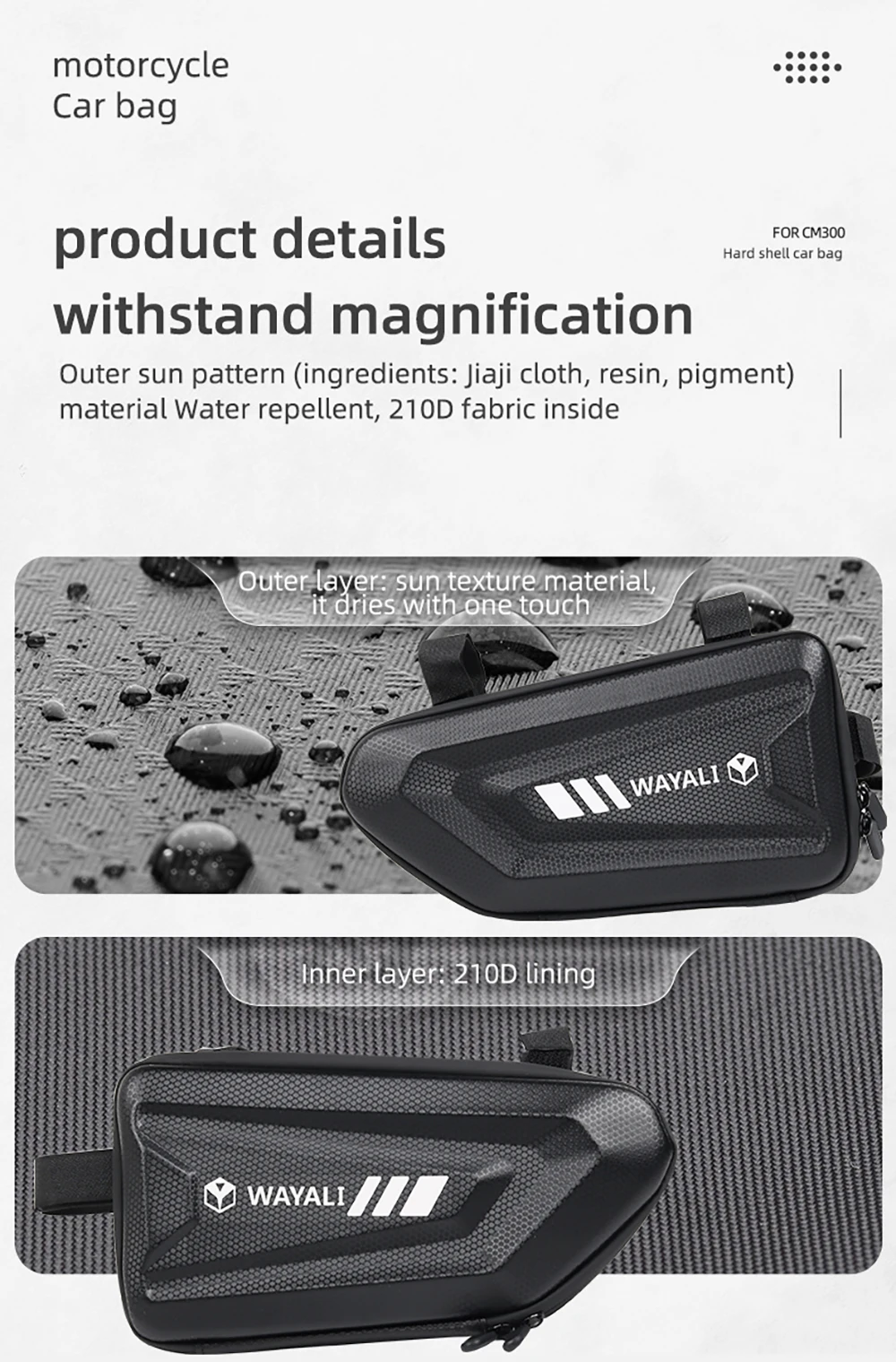 Für VOGE R125 125R R 125 R Brivido R125 125R Motorradzubehör Seitentasche Werkzeugtaschen Rahmen Stoßstange Stange Wasserdichte Aufbewahrungstasche – Detail 11