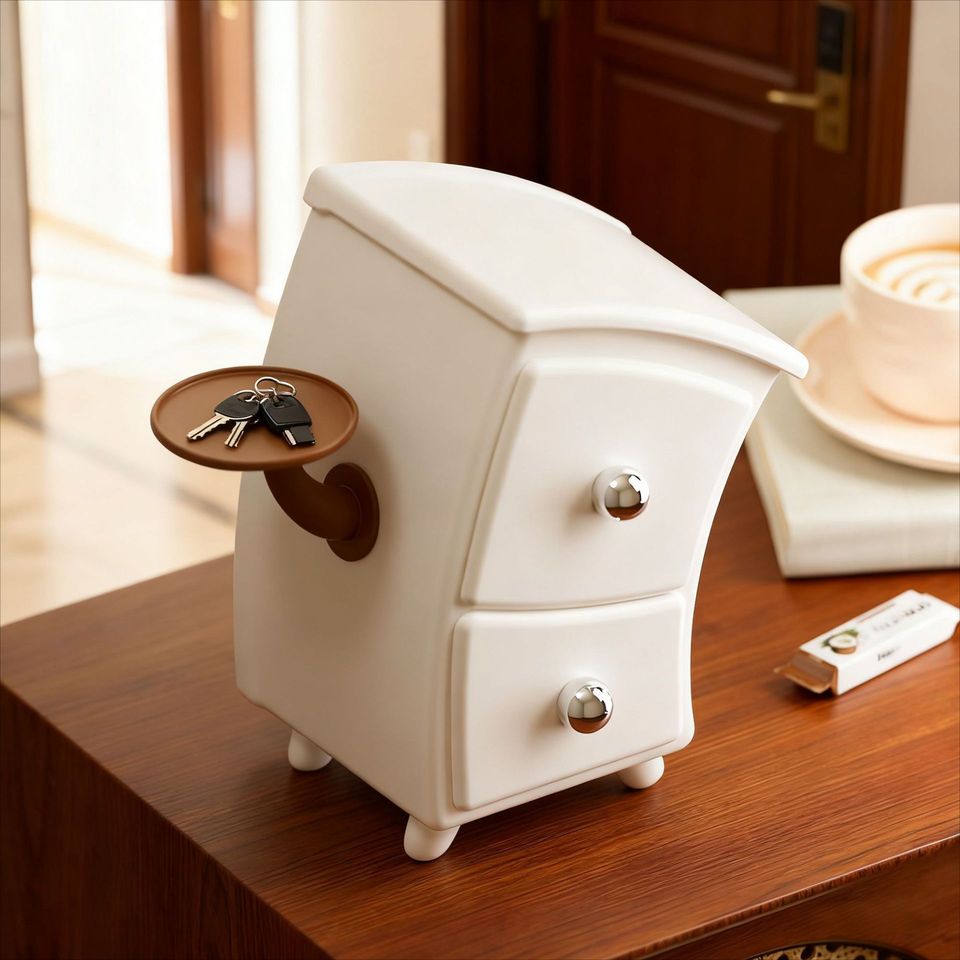  Cute Desktop Storage Box, Bent Over and Funny, Creative and Cute, High-End Stationery, Cute Entrance Decoration