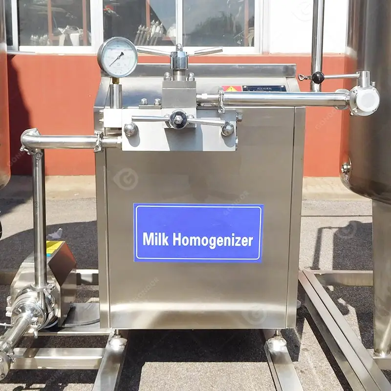 Piston Small Scale 30l 100l Homogeneizador  Honey Fruit Dairy Milk Homogenizer Machine