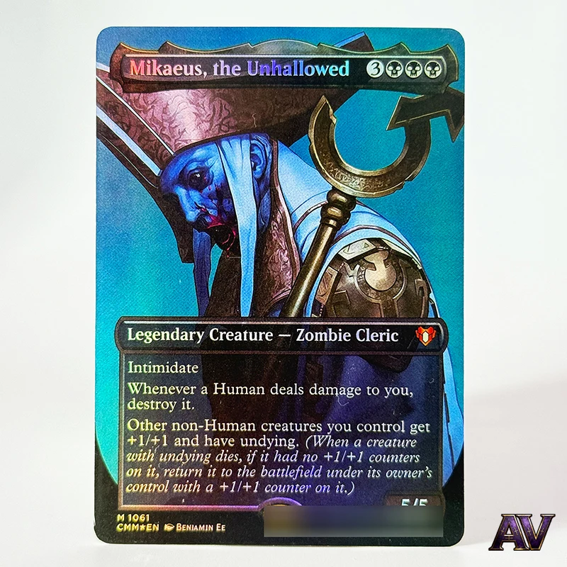 Set de Cartas Coleccionables de la Serie CMM/PUMA/MOM, Mikaeus/Mana Vault/Sheoldred Commander, Réplica de Cartas Proxy con Holograma