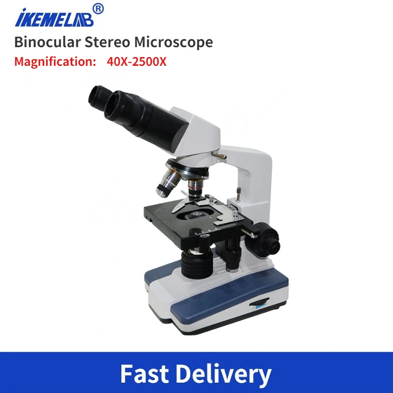 IKEME Binocular Stereo Microscope High Precision 0.002mm 40x-2500x Trinocular Usb Microscopes Mobile Phone Repair Lab Suppliesy