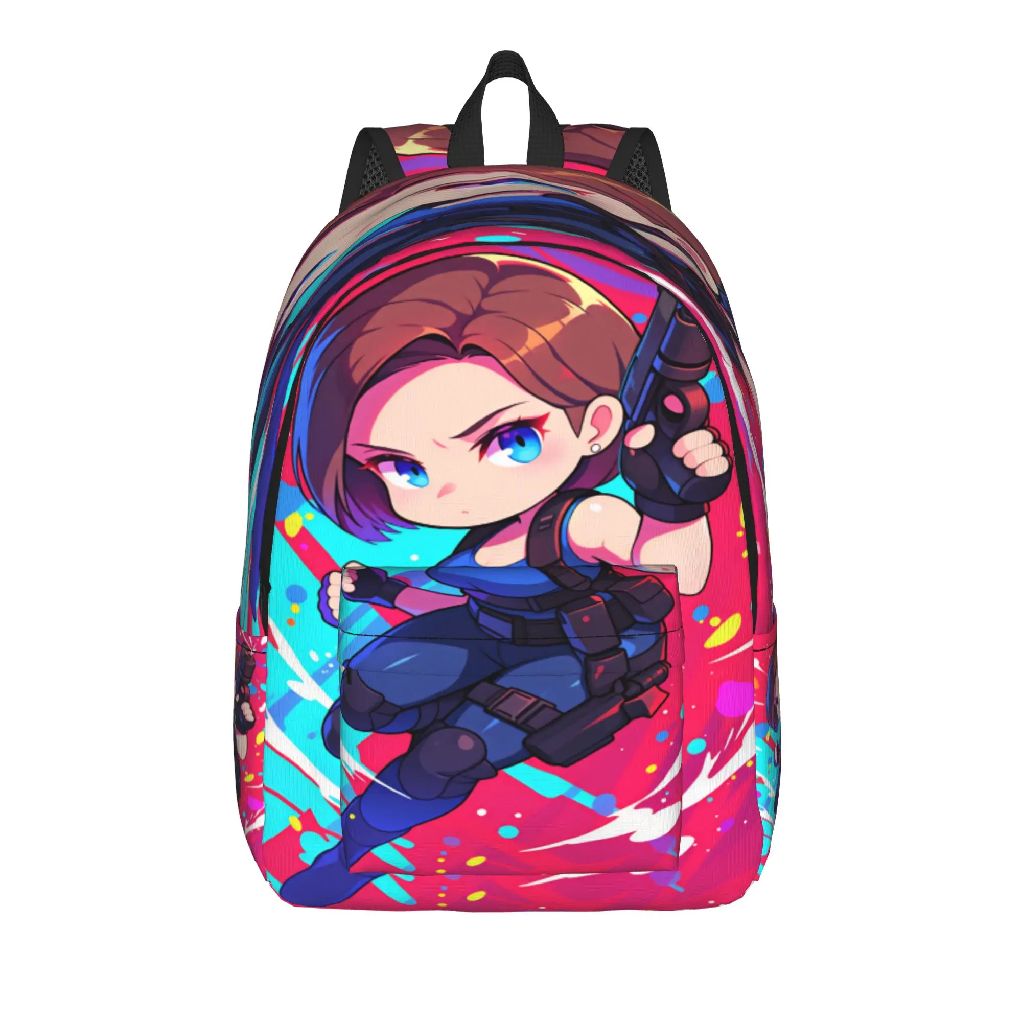 Jill Valentine Resident Evil  Backpack  Teen Polyester Outdoor Backpacks Print Streetwear School Bags Rucksack