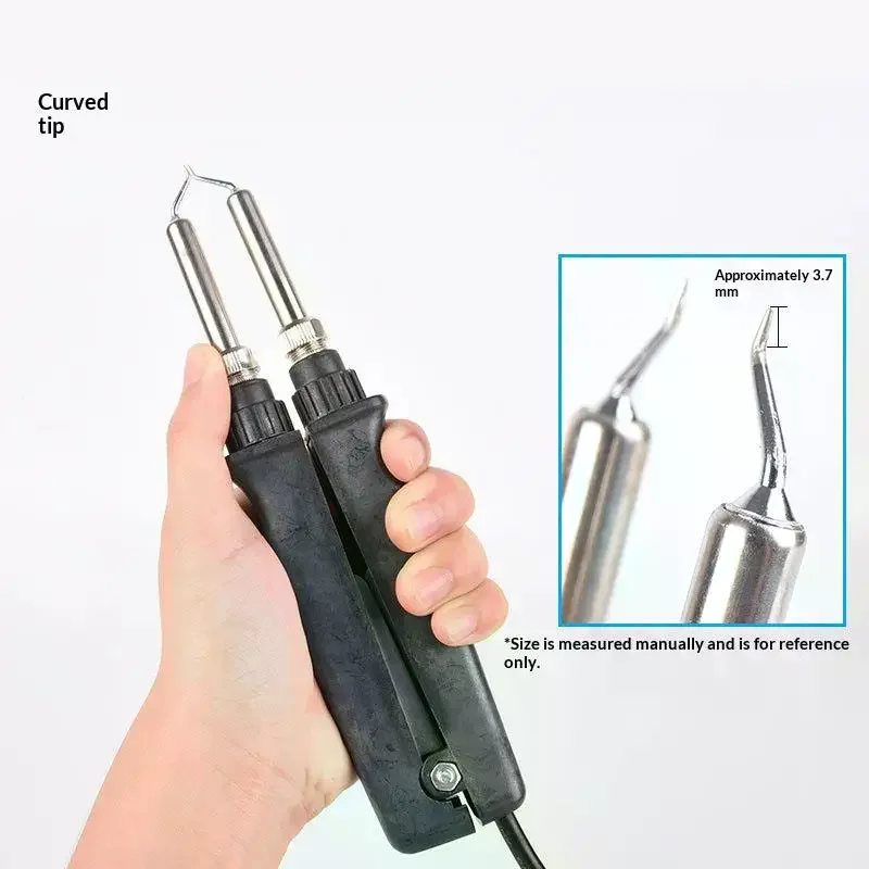 902 BGA Rework Soldering Station Double Electric Heating Clip Soldering Iron Tweezers Portable Desoldering Tweezers Support Tool