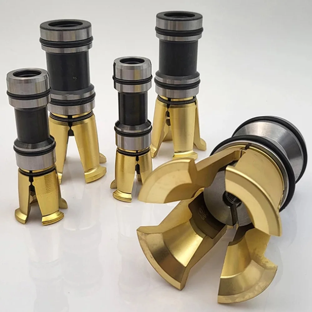 CNC Spannwerkzeughalter Vierklauen-Spannzange Spindelgreifer BT30/40/50-45 ° HSK32/40/50/63 ISO25 Bearbeitungszubehör Drehmaschinen-Spannzange – Detail 14
