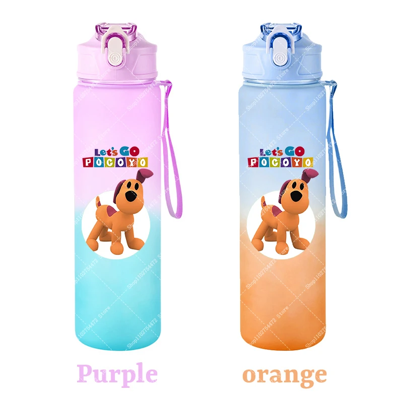 Children Portable Sports Water Bottle Pocoyoed Kids Anime Plastic Cold Drink Container Boy Girl Cartoon Cute Juice Cup Gift 2026 view 3