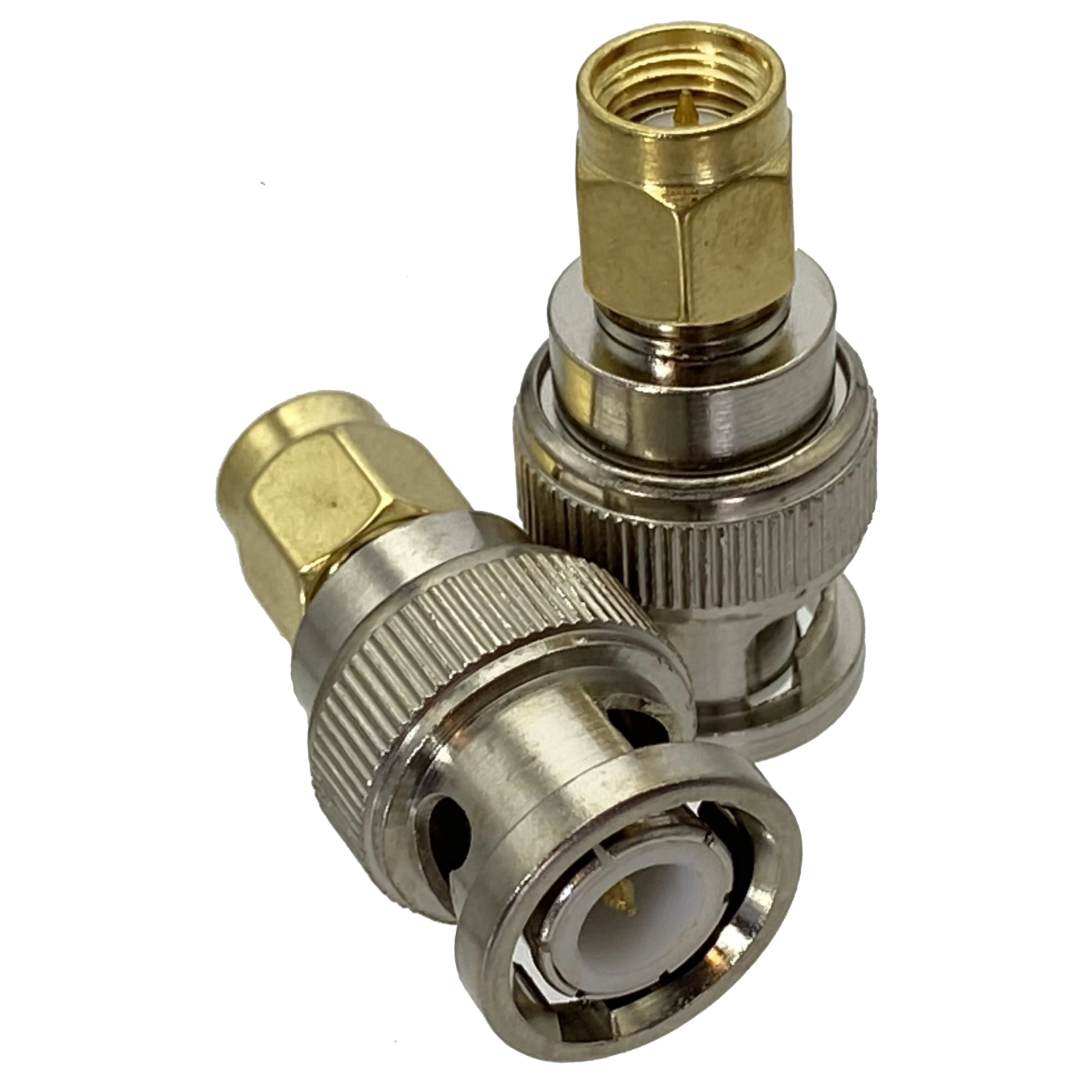1pcs BNC Male Plug to SMA Male Plug center RF adapter connector 50ohm Wire Terminals