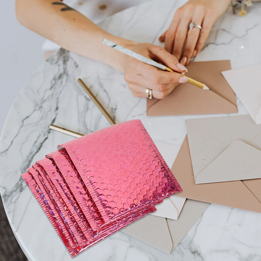 50 個のフォームバブル包装袋、耐パンク性の郵送用ポーチ、強力な粘着剤付き、オンラインストア、ホームオフィス、物流用