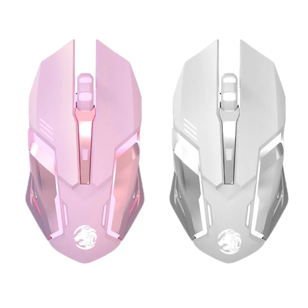 

G304 Gaming Mouse 2.4G Wireless Rechargeable Mouse Mute Ergonomic Mouse 6 Button 1600 DPI LED Backlit Optical Mice for Laptop PC