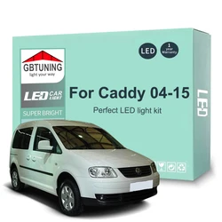 13Pcs Canbus LED Interior Light Bulb Kit For VW Volkswagen Caddy III MK3 2004-2012 2013 2014 2015 Car Indoor Reading Trunk Lamp