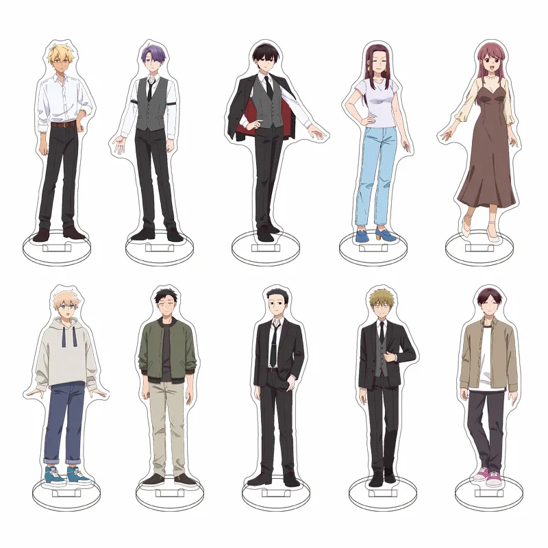 

Anime How I Attended an All-Guy's Mixer Acrylic Keychain Stand Model Plate Gift Figure Display Fashion Cosplay Desk Decoration