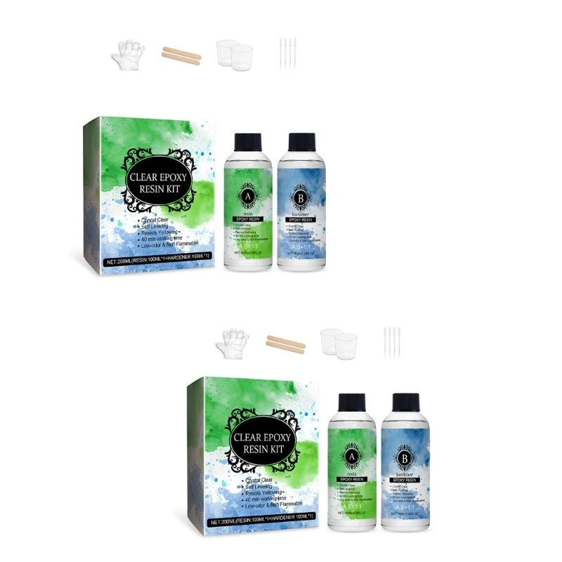 

Resin Epoxy Supply 2 Parts Resin for Jewelry Making, Not Yellowing 601D