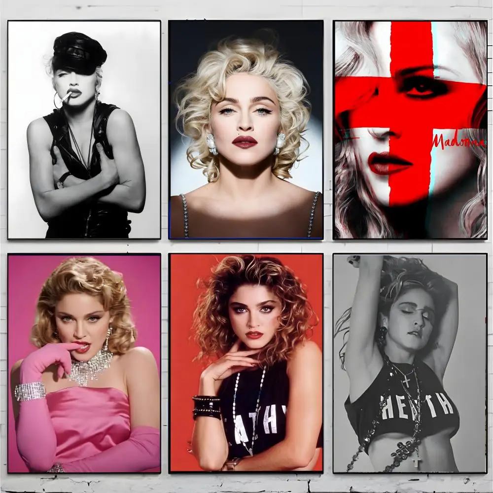 Pop Icon Music M-Madonna Bad Girl Poster Premium Decor Art & Gift for Household Lounge Home Ornaments