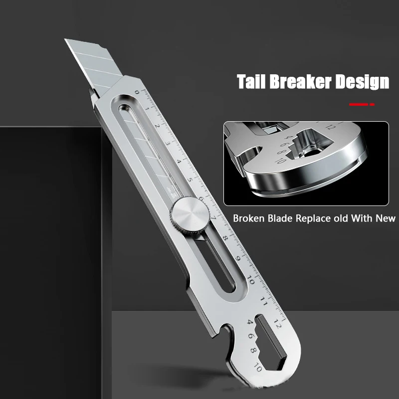 Stainless Steel Art Knife Heavy-duty All Steel Thickened Wallpaper Cutting Knife Industrial Grade Dismantling and Express Delive