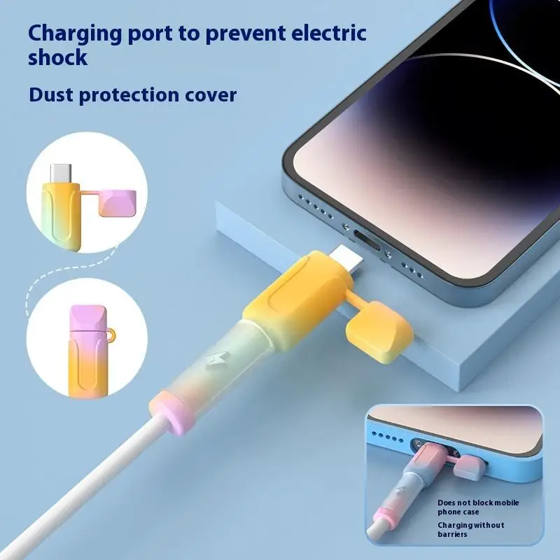 Soft Silicone USB Type C Charger Cable Winder Protector Anti-Break Protective Sleeve for Xiaomi Huawei OPPO VIVO Data Line Cover