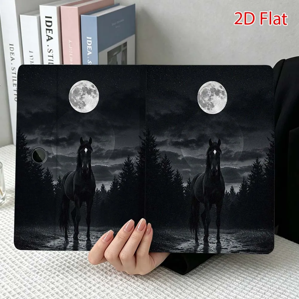 Horse Creative Pattern Soft For OPPO VIVO IQOO OnePlus Realme Pad 3 Pro 13 12.1 11.4 11 inch Pen Tray Tablet Case