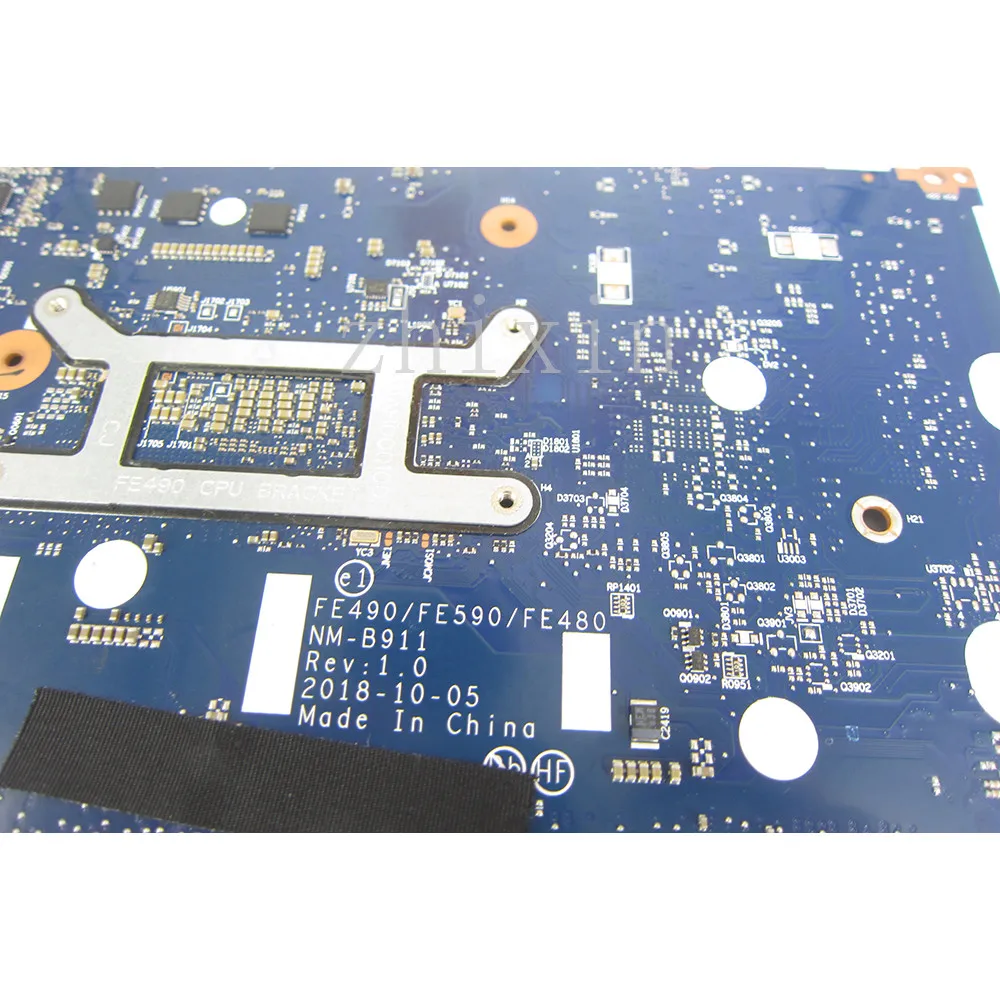 For Lenovo E490 E590 Laptop Motherboard with i5-8265U CPU FE490/FE590/FE480 NM-B911 02DL805 02DL777 Mainboard Full Tested