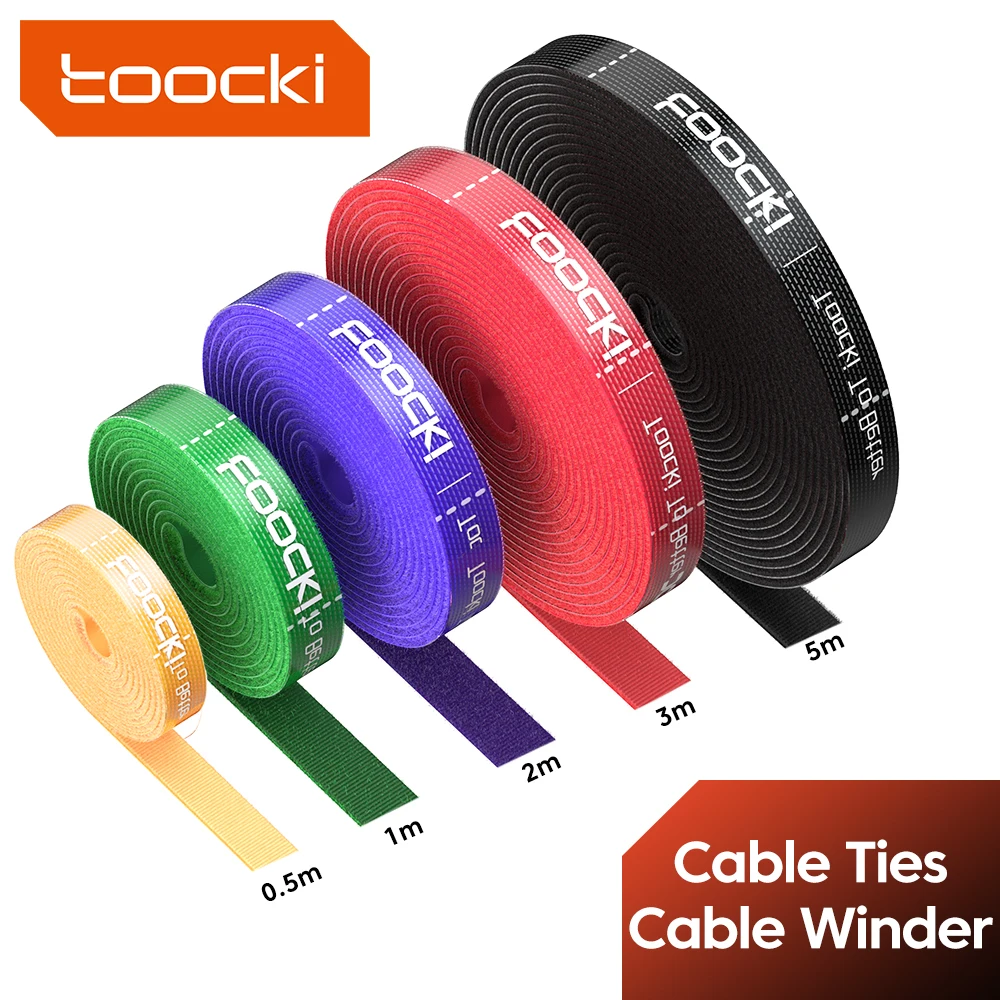 Toocki Cable Organizer Cable Management Tearable Organizador Cables Winder Ties Phone Accessories Wire Cord Organizer And Cables