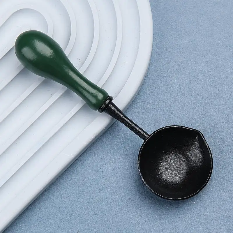 Hoogwaardige Lakzegel Non Stick Lepel Zegellak Lepel Stempelzegel Verwarming Lak Wax Tool Anti Stick Gemakkelijk schoon te maken