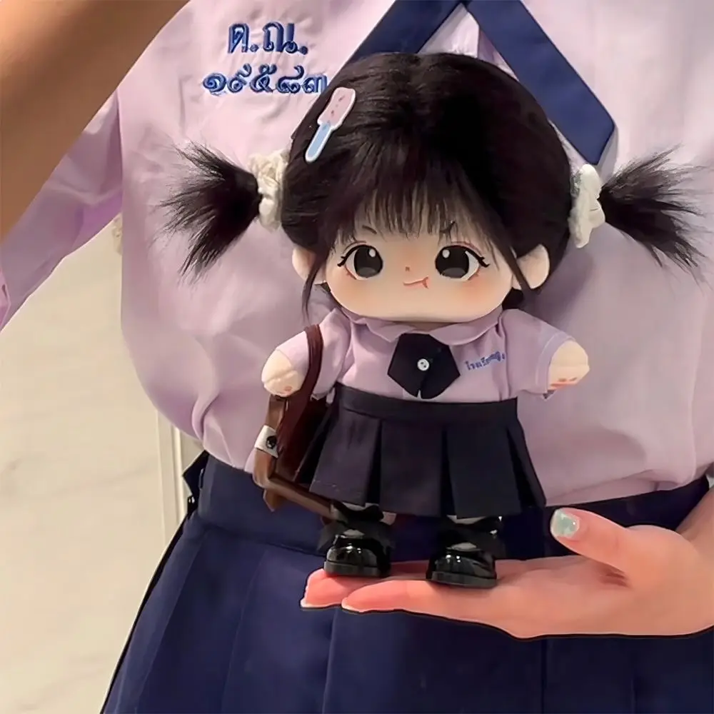 Grandi occhi Nessun attributo Peluche Bambola di cotone Idolo Farcito Super Star Figure Le bambole possono cambiare vestiti Regalo per ragazze Accessori per bambini