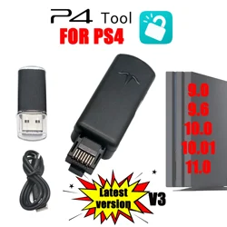 Dongle USB avec kit de câble Ethernet de type C, outil JB à une touche, kit de mod, adaptateur USB pour PS4, PS4 Pro, PS4 Slim, système FW 9.0-11.0