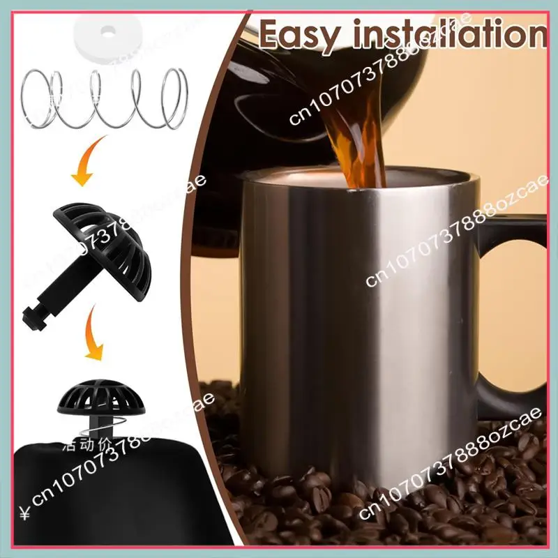 A26P 커피 머신 교체 키트: Cuisinart 커피 메이커용 스프링 장착 브루 바구니 바닥 스토퍼 4개