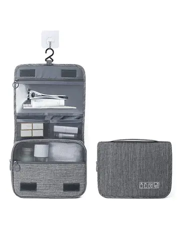 Oxford Fabric Men Business Portable Storage Bag Toiletries Organizer Women Cosmetic Bag Waterproof Hanging Travel Wash Pouch