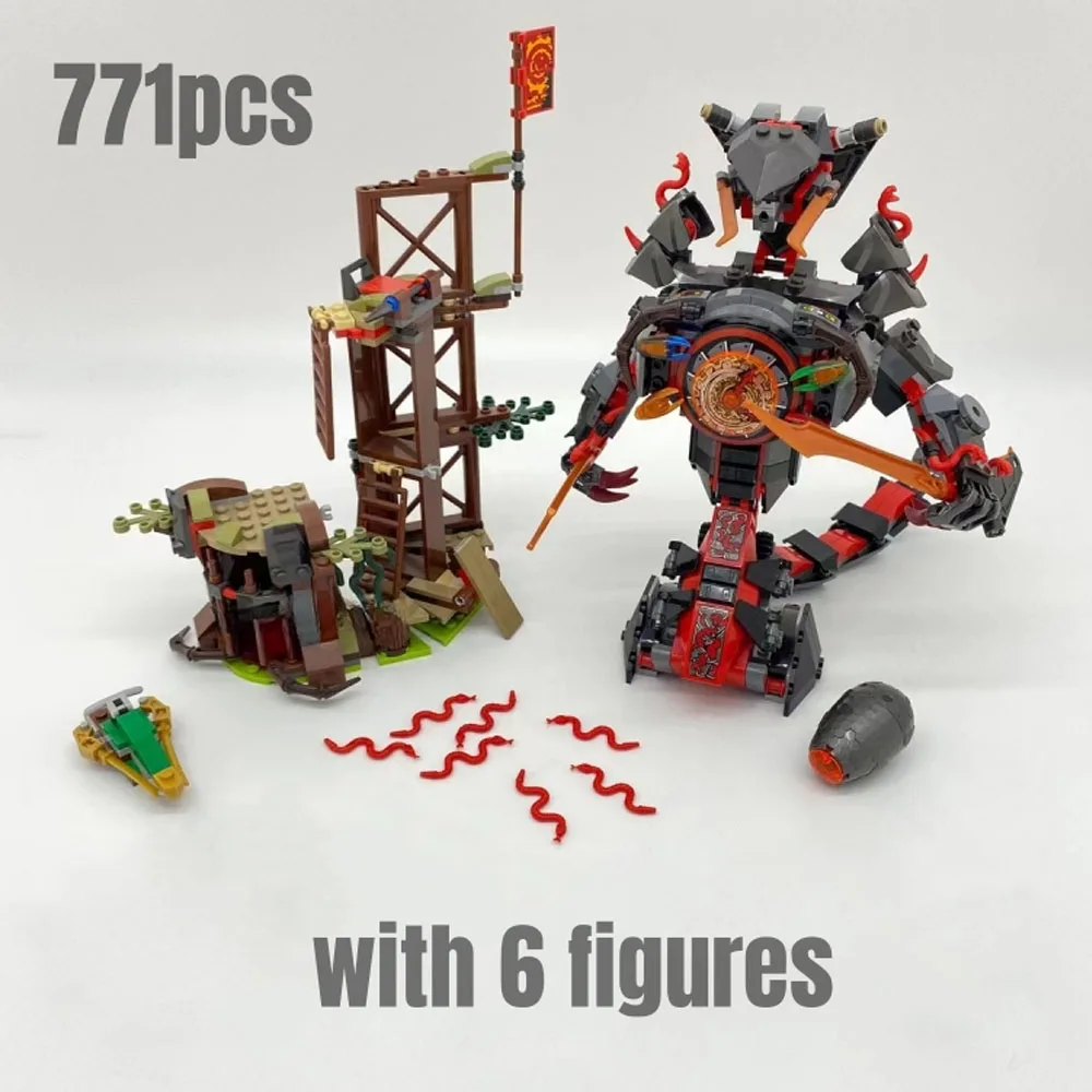 771pcs Dawn of Iron Building Blocks Snake mech Model Toys for Children Christmas Gift