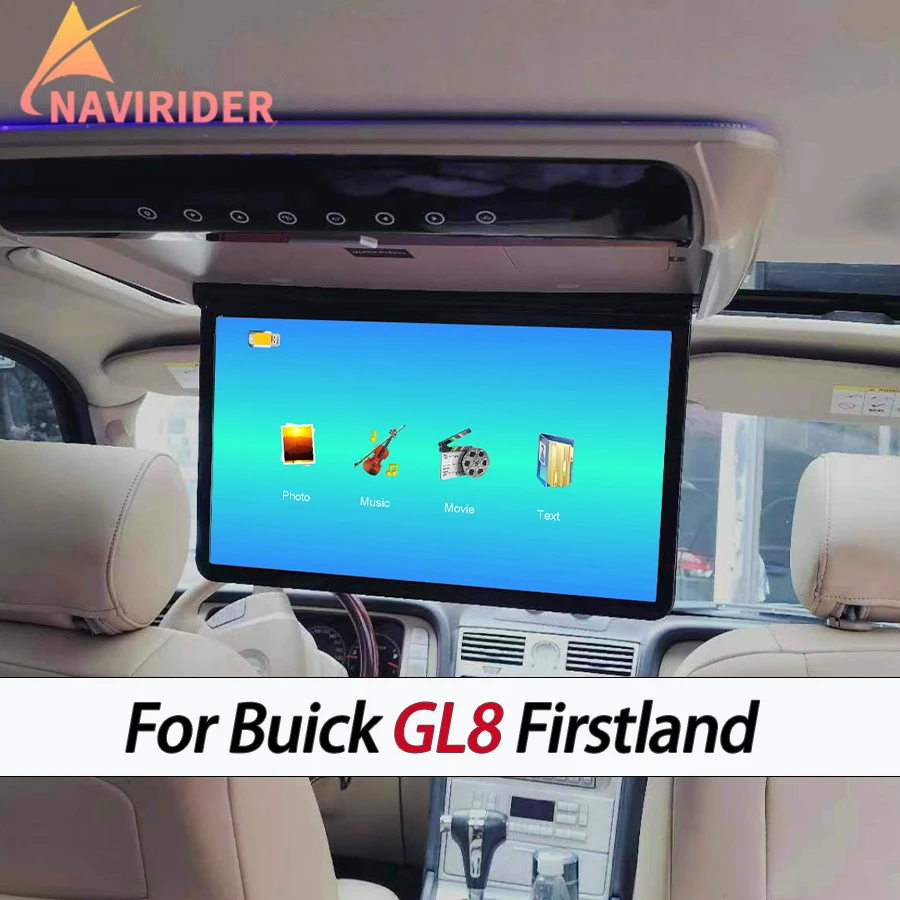 15.6'' For Buick GL8 Firstland MP5 Ceiling Monitor Multimedia Video Player Universal Roof Ceiling Monitor Car With HDMI Input SD