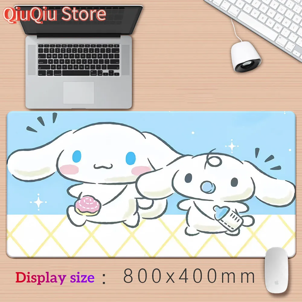 لوحة ماوس كبيرة XXL Cinnamoroll Mouse Pad ملحقات ألعاب لوحة المفاتيح ماوس ماتس لعبة كمبيوتر مكتبي ألعاب الكمبيوتر المحمول حصيرة مكتبية #5