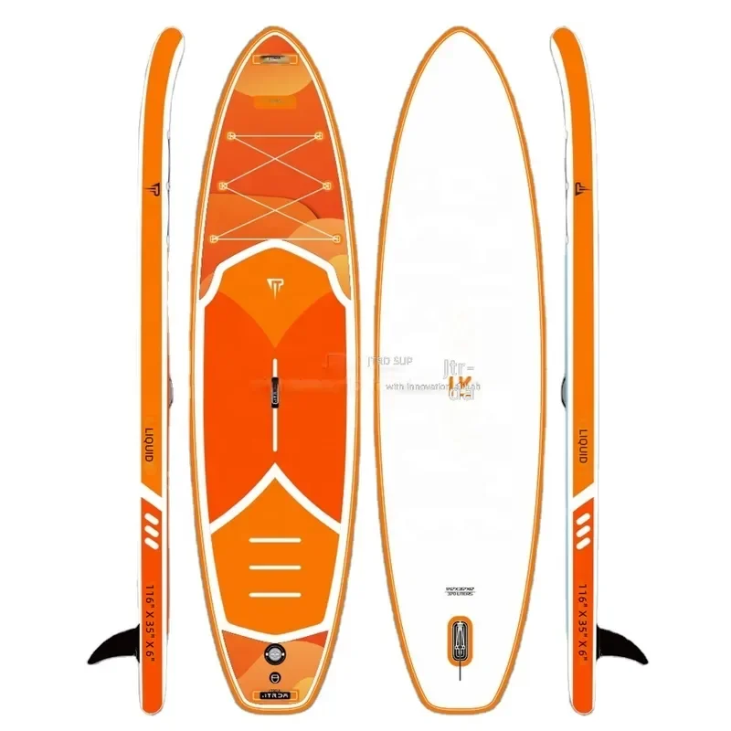 JTRDA Folding Inflatable Stand up Paddle Board Cover & Motor Kit Pedal Driven 11'6