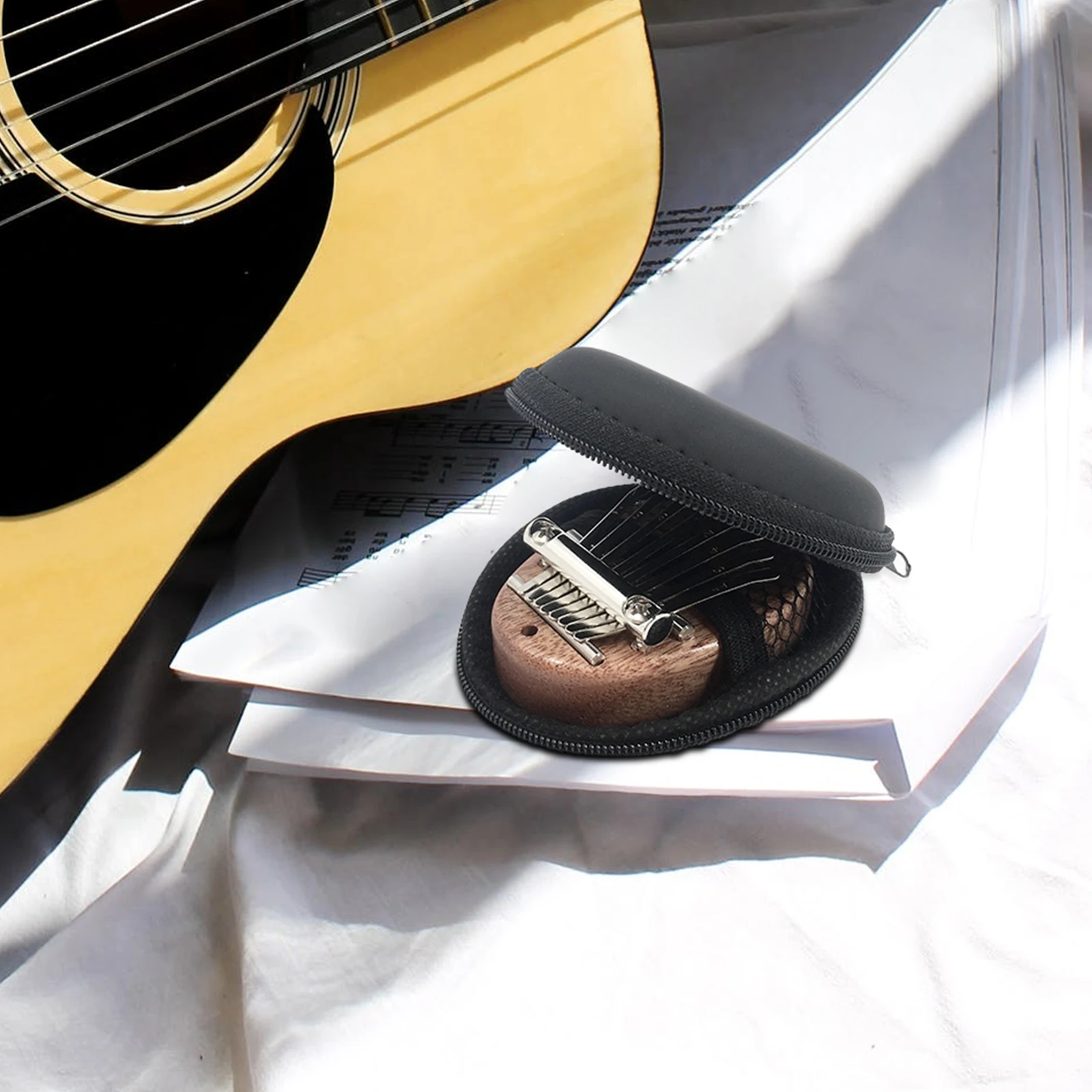 

Beginners Kalynba Box Storage Bags Instrument Pocket Carrying Black Eva Thumb Piano Holder